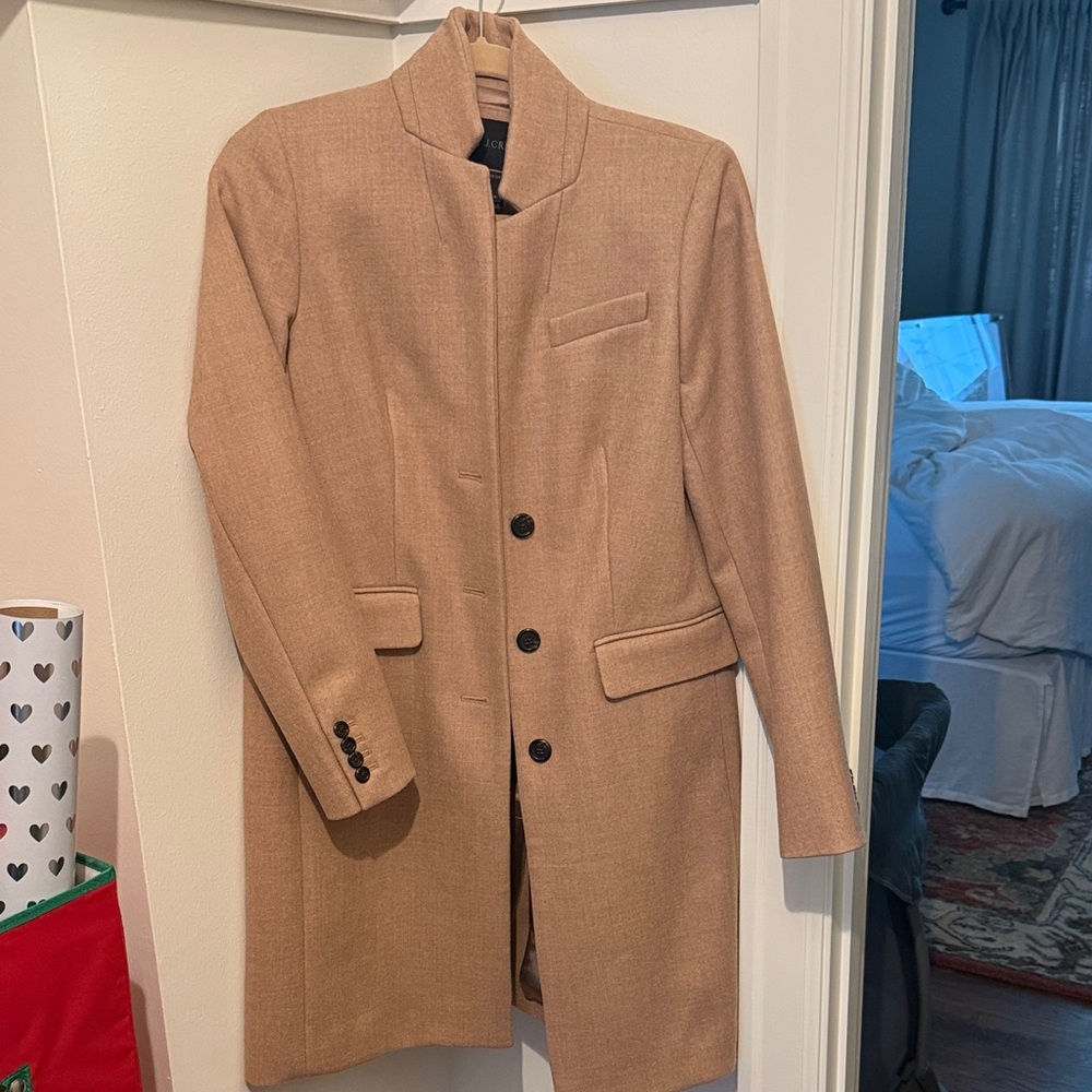J. Crew Beige Wool Coat